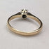 1980 British Vintage Jewelry 9ct Gold & Diamond Ring (Size 12) RandD