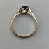 1980 British Vintage Jewelry 9ct Gold & Diamond Ring (Size 12) RandD