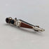 Vintage sterling silver 3-color stone pin brooch