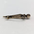 Vintage sterling silver 3-color stone pin brooch