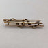 Antique 9ct gold brooch with green stones and pearls