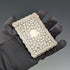 1883 British antique sterling silver card case 47g George Unite