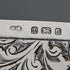 1903 British antique sterling silver large card case, 87g, William Bruford and Sons