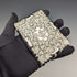 1903 British antique sterling silver large card case, 87g, William Bruford and Sons