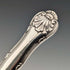 Circa 1829 British antique pure silver dessert cutlery pair by Aaron Hadfield