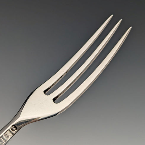 1829年頃 英国アンティーク 総純銀製 デザートカトラリー ペア Aaron Hadfield