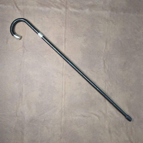 1911 年英國古董男士手杖純銀裝飾黑軸 85 公分 Henry Tracy Sons