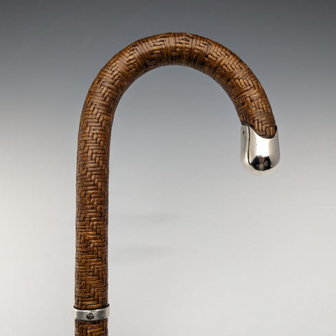 復古男式柳條手杖 87 厘米