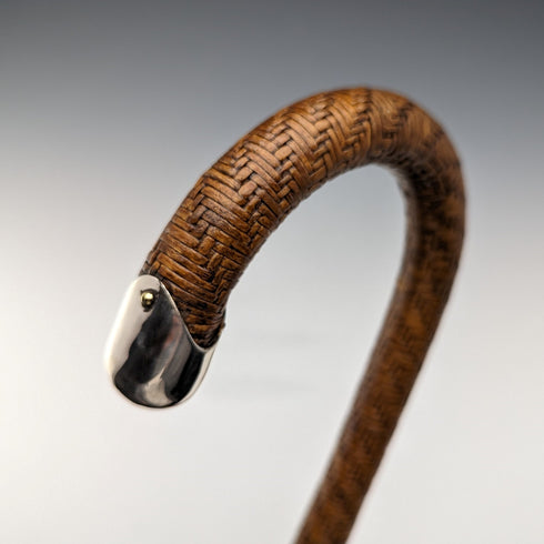 復古男式柳條手杖 87 厘米