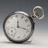 Antique Longines pocket watch from around 1890, silver side, fine Niello case, in good working order