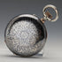 Antique Longines pocket watch from around 1890, silver side, fine Niello case, in good working order