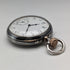 Antique Longines pocket watch from around 1890, silver side, fine Niello case, in good working order