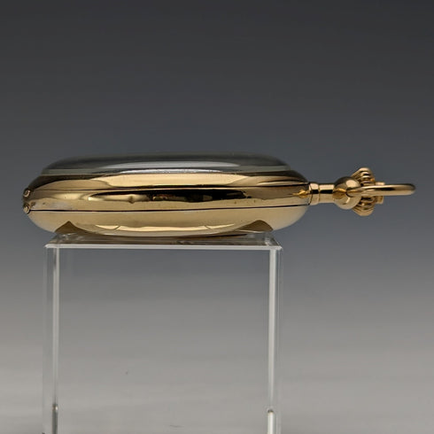 Circa 1920 Antique Omega Chronograph Pocket Watch, 18K Solid Gold Case, in good working order