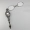 American antique sterling silver detailed decorative portable folding glasses Roniet
