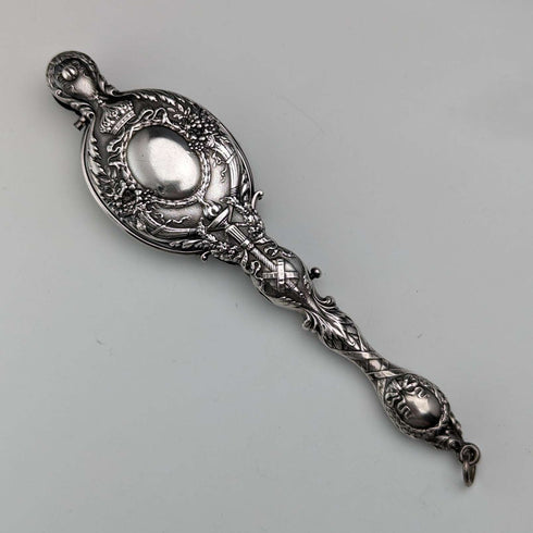 American antique sterling silver detailed decorative portable folding glasses Roniet