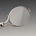 American antique sterling silver detailed decorative portable folding glasses Roniet