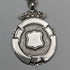 Circa 1900 British antique sterling silver Albert chain, 52g, sterling silver medal fob