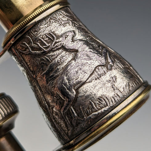 アンティーク ハンティング装飾 オペラグラス 双眼鏡 ケース付き