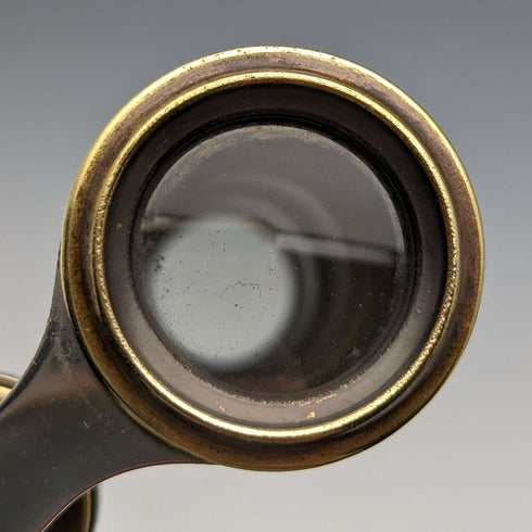 Antique Hunting Decor Opera Glasses Binoculars with Case
