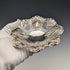 1895 British antique sterling silver floral dish, 111g, James Dixon & Sons