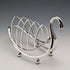 British Vintage Silver Plated Swan Toast Rack