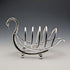 British Vintage Silver Plated Swan Toast Rack