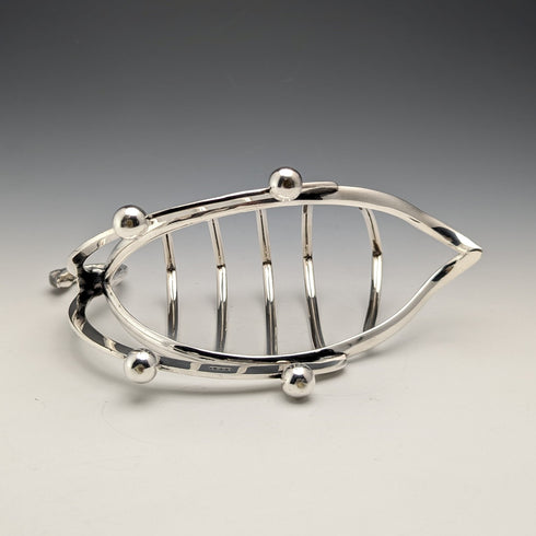 英国ヴィンテージ シルバープレート製 スワン型 トーストラック