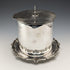 Circa 1909 British antique silver plated biscuit barrel Daniel & Arter