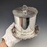 Circa 1909 British antique silver plated biscuit barrel Daniel & Arter
