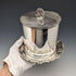 Circa 1909 British antique silver plated biscuit barrel Daniel & Arter