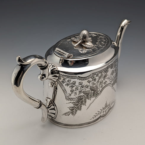 1900年頃 英国アンティーク シルバープレート製 ティーポット James Deakin & Sons