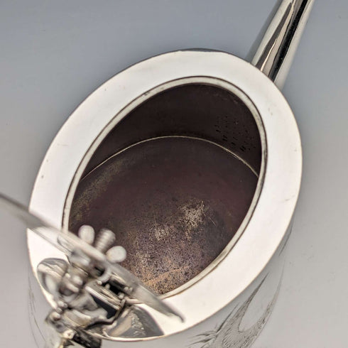 Circa 1900 British antique silver plate tea set, 3 piece set