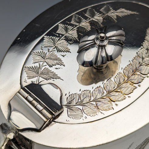 1900年頃 英国アンティーク シルバープレート製 ティーセット 3点セット