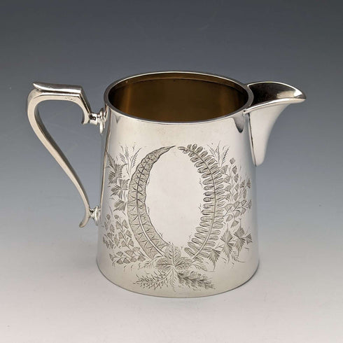 Circa 1900 British antique silver plate tea set, 3 piece set