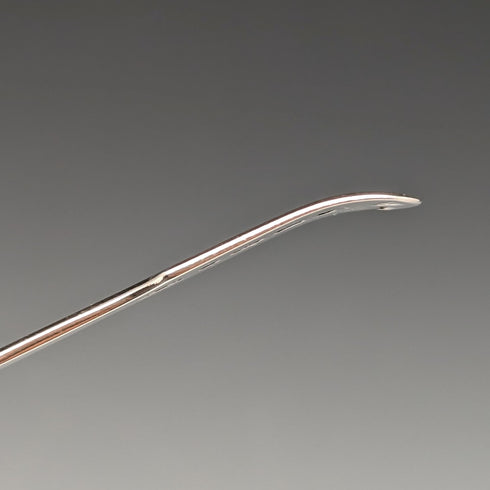 1863 British antique sterling silver tea caddy spoon George Unite