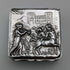 1897 British antique sterling silver square box 60g George Nathan & Ridley Hayes
