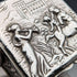 1897 British antique sterling silver square box 60g George Nathan & Ridley Hayes