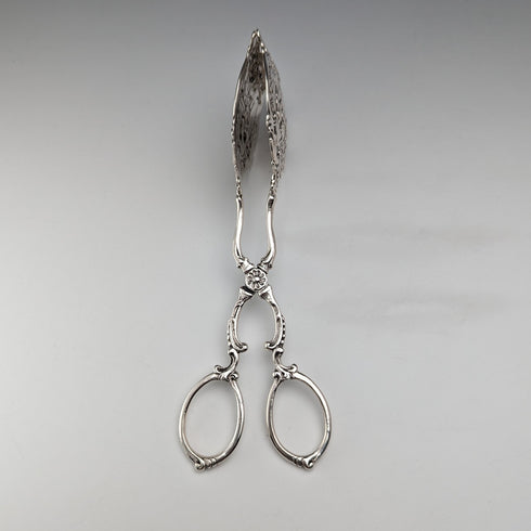 German antique continental silver sandwich server 65g