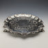 1846 British antique sterling silver Salva card tray, diameter 23cm, 396g, George Frederick Pinnell
