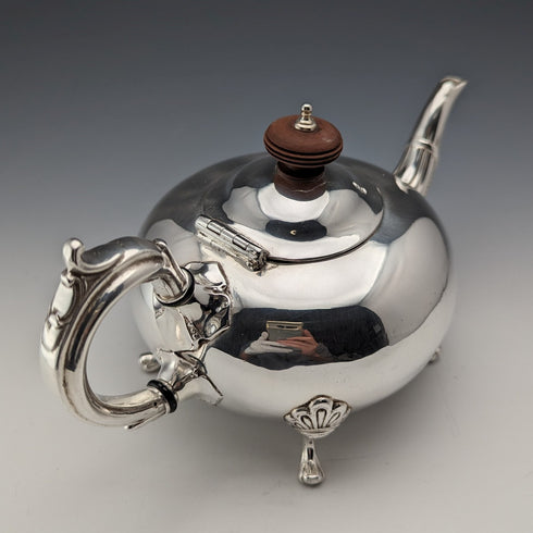 Early 20th Century British Vintage Silver Plate Bachelor Teapot