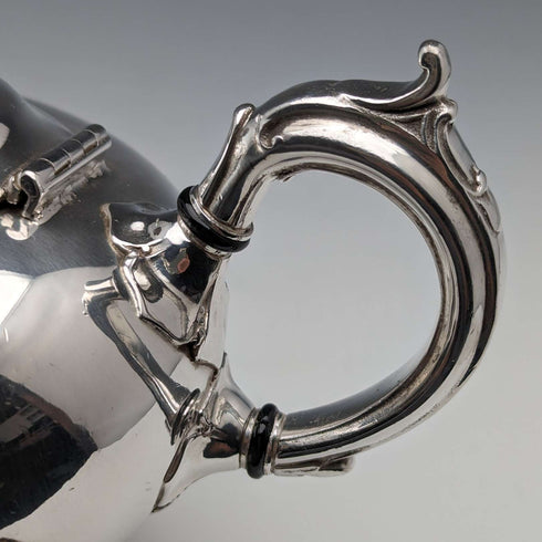 Early 20th Century British Vintage Silver Plate Bachelor Teapot