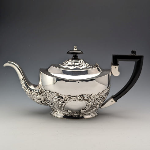 20世紀前半 英国ヴィンテージ シルバープレート製 ティーセット 3点セット