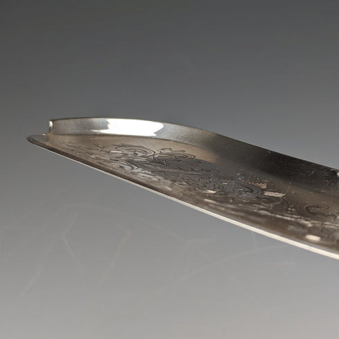 1868年 英国アンティーク シルバープレート製 クラムキャッチャー Elkington