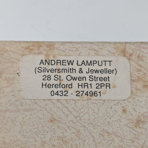 1911 British antique sterling silver handle large button hook boot hook William Vale