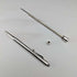 British Vintage Yard O' Red Rolled Silver Push-Pull Pencil