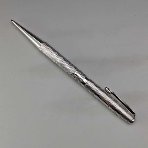 1983 British Yard O' Red Sterling Silver Push-Pull Pencil in Case