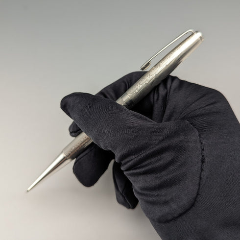 1983 英國 Yard O' 紅色純銀自動鉛筆(附盒子)