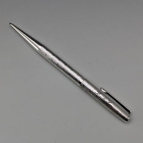 1965 British Yard O'Red Sterling Silver Push-Pull Pencil in Case