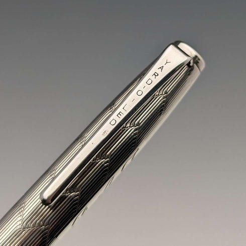 1965 British Yard O'Red Sterling Silver Push-Pull Pencil in Case