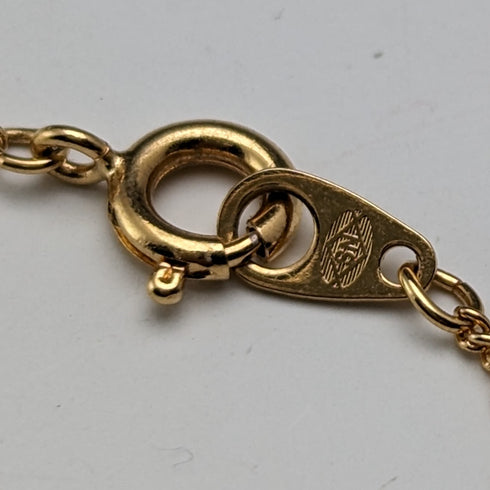 20 世紀初英國古董 9 克拉黃金與紅石項鍊